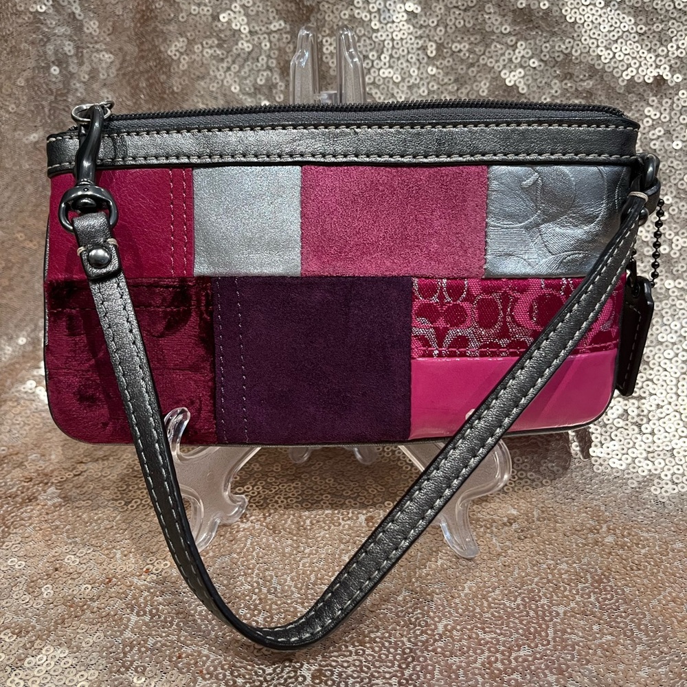 Coach Euc Patchwork Mini Purse / Wristlet - image 1